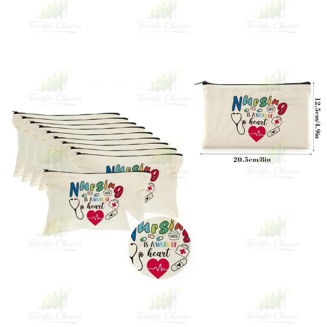 Makeup Bag_Nursing Is A Work Of Heart