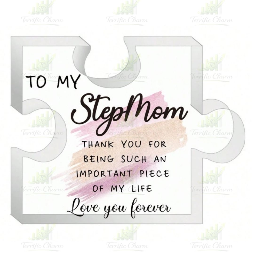 Puzzle Shaped Acrylic Plaque_To My Stepmom