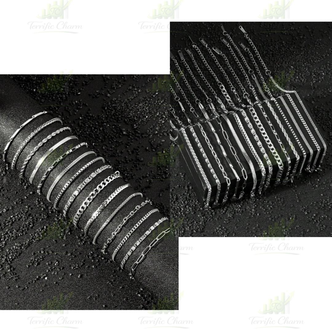 Silver Stainless Steel Bracelets